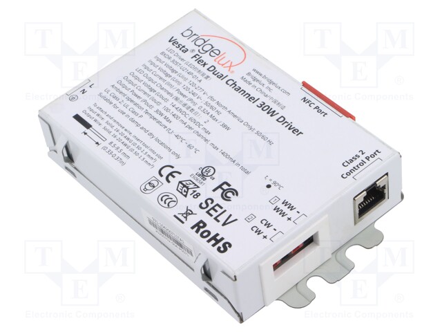 Power supply: switched-mode; LED; 30W; 14÷43VDC; 0÷1400mA