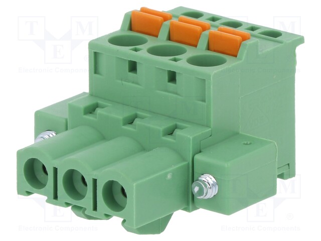 Pluggable terminal block; 5.08mm; ways: 3; angled 90°; plug; 320V