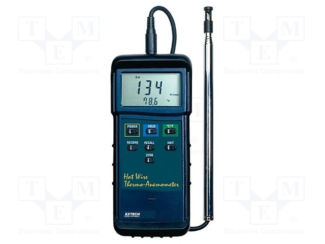 Thermoanemometer; LCD 3,5 digit (1999); 0,25÷20m/s; 0÷50°C