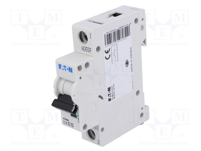 Circuit breaker; 230VAC; Inom: 13A; Poles: 1; DIN; Charact: C; 6kA