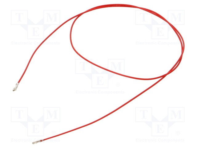Cable Assembly, Crimp Socket to Crimp Socket, 11.81 ", 300 mm, Red