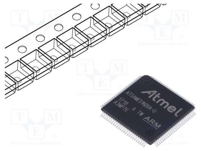 ARM microcontroller; SRAM: 256kB; Flash: 1024kB; TQFP100