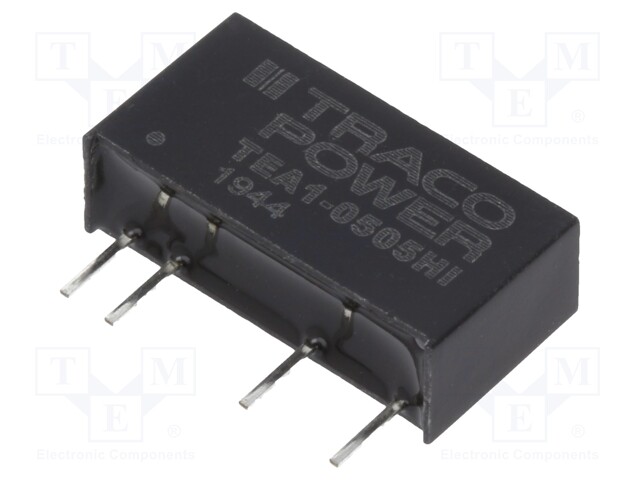 Converter: DC/DC; 1W; Uin: 4.5÷5.5V; 5VDC; Iout: 200mA; SIP7; 100kHz