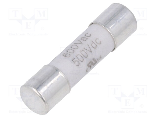 Fuse: fuse; time-lag; 500mA; 500VAC; ceramic,cylindrical; 5x20mm