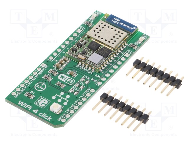 Click board; WiFi; UART,WiFi; SPWF01SA; mikroBUS connector