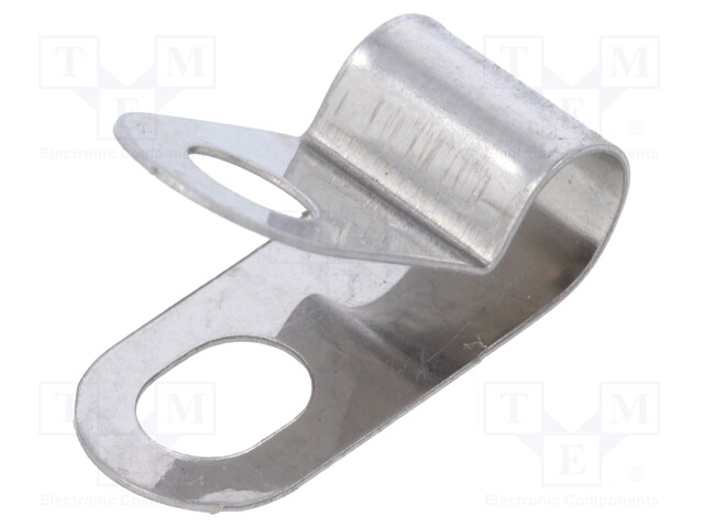 Fixing clamp; for shielded cables; ØBundle : 4.8mm; A: 17.9mm