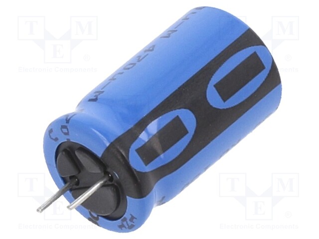 Capacitor: electrolytic; THT; 470uF; 50VDC; Ø12.5x20mm; Pitch: 5mm