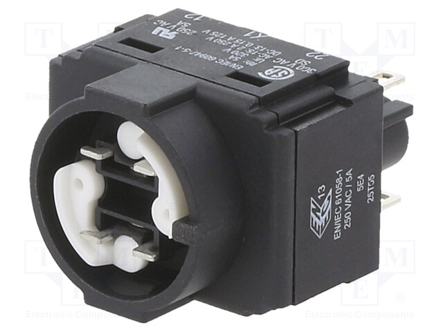 Contact block; 61; -25÷55°C; Leads: connectors; Contacts: NC x2