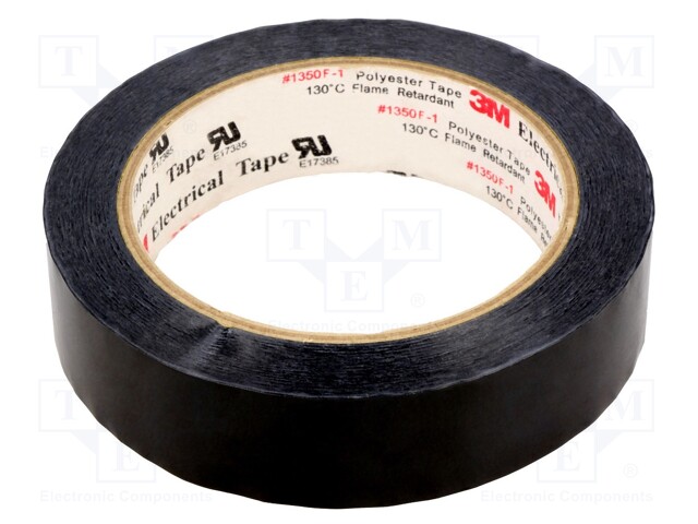 Tape: electrical insulating; W: 25mm; L: 66m; D: 63um; black; acrylic