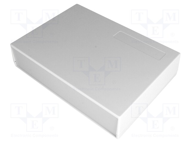 Enclosure: with panel; X: 190mm; Y: 136mm; Z: 42mm; ABS; grey