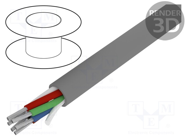 Wire; Alpha Essential C&C; 6x20AWG; unshielded; 300V; 305m; Cu