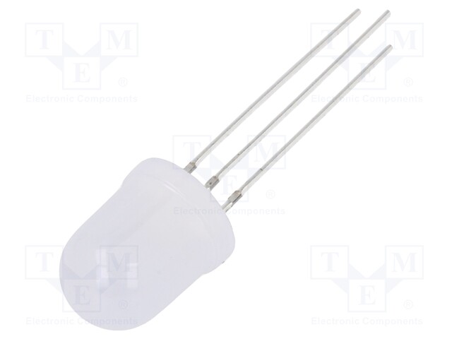 LED; 10mm; bicolour; red/yellow; 500÷750mcd; 90°; cathode