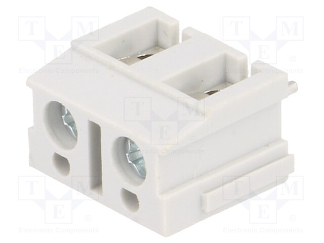 PCB terminal block; angled 90°; 7.5mm; ways: 2; on PCBs; 1.5mm2