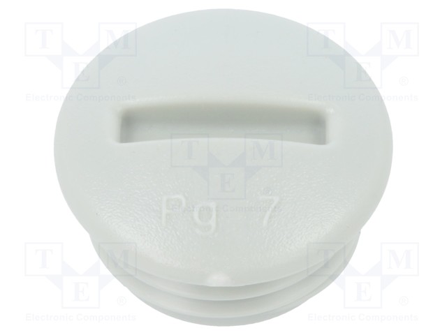 Stopper; PG7; Mat: polystyrene; light grey