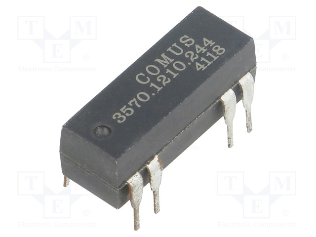 Relay: reed; SPST-NO; Ucoil: 24VDC; 500mA; max.150VDC; 10W; THT