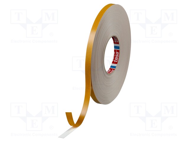 Tape: fixing; W: 12mm; L: 25m; D: 1.1mm; V: double-sided; acrylic; 80°C