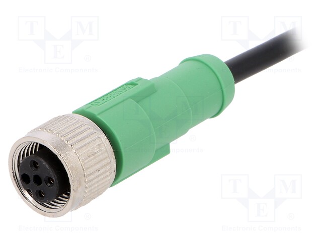 Connection lead; M12; PIN: 3; straight; 1.5m; plug; 250VAC; 4A