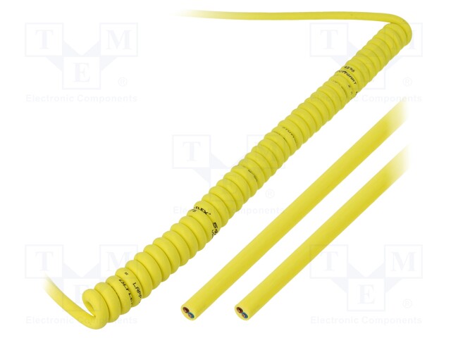 Wire: coiled; ÖLFLEX® SPIRAL 540 P; 3G0,75mm2; unshielded; PUR