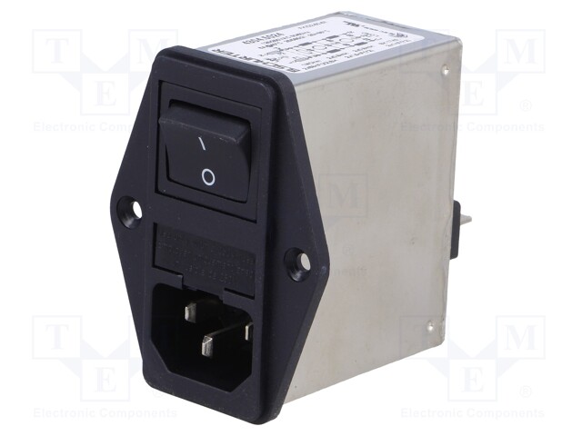 Connector: AC supply; socket; male; 6A; 250VAC; IEC 60320; -25÷85°C