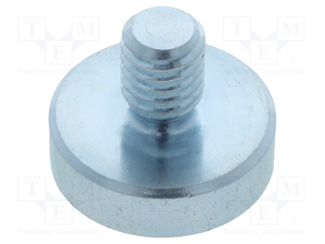 Magnet: permanent; neodymium; H: 4.5mm; 95N; Ø: 16mm; Ext.thread: M6