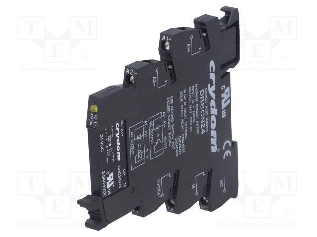 Relay: solid state; Ucntrl: 24VDC; 3.5A; max.24VDC; DIN; -25÷60°C