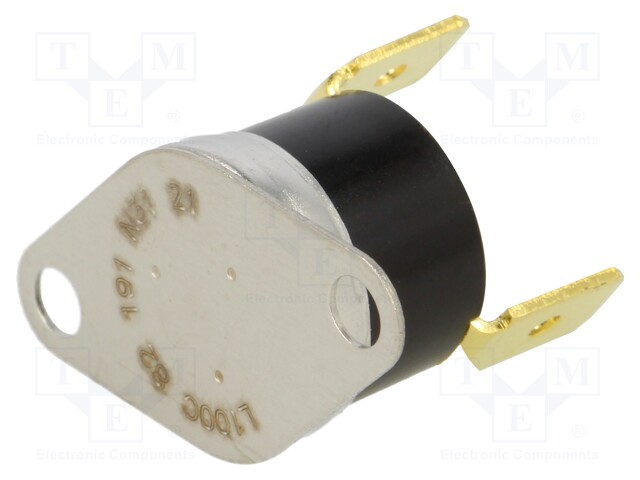 Sensor: thermostat; NC; Topen: 100°C; Tclos: 85°C; 10A; 240VAC; ±5°C