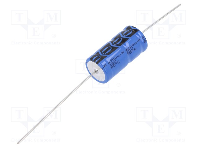 Capacitor: electrolytic; THT; 4.7mF; 10VDC; Ø15x30mm; ±20%; 8000h