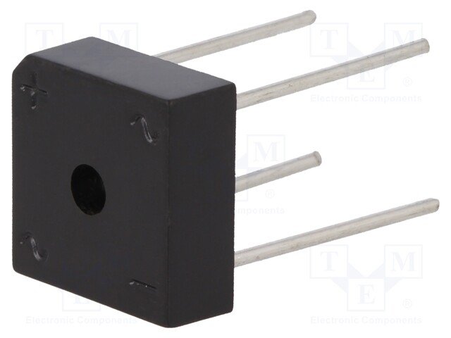 Single-phase bridge rectifier; Urmax: 400V; If: 10A; Ifsm: 135A