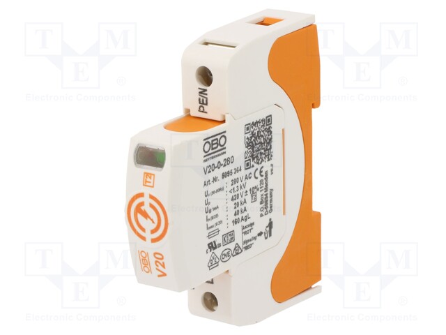 Surge arrestor; Mounting: DIN; IP20