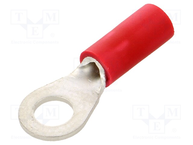 Ring terminal; M4; Ø: 4.3mm; 0.5÷1.5mm2; crimped; for cable; tinned