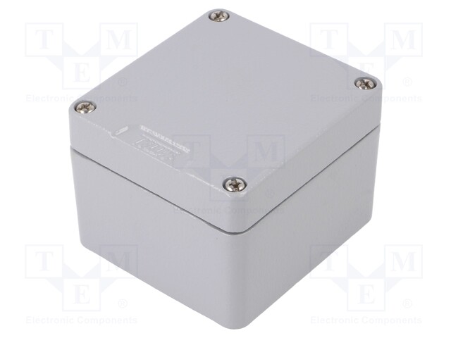 Enclosure: multipurpose; X: 75mm; Y: 80mm; Z: 57mm; GA; aluminium