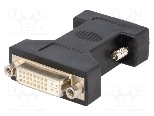 Adapter; D-Sub 15pin HD plug,DVI-I (24+5) socket