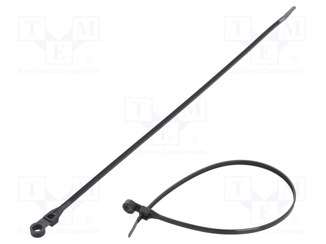 Cable tie; with a hole for screw mounting; L: 300mm; W: 4.8mm