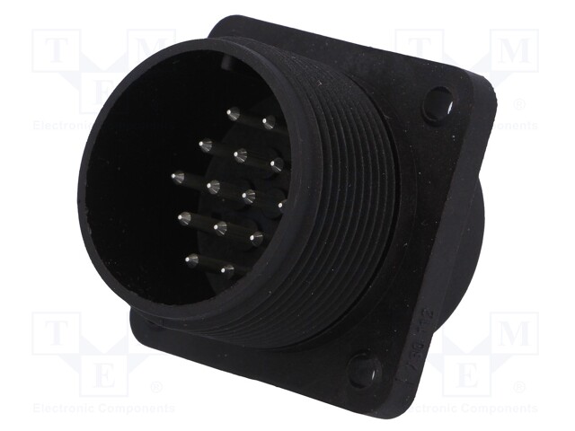 Connector: circular; socket; Series: CM; IP67; PIN: 14; male; 10A; 50V