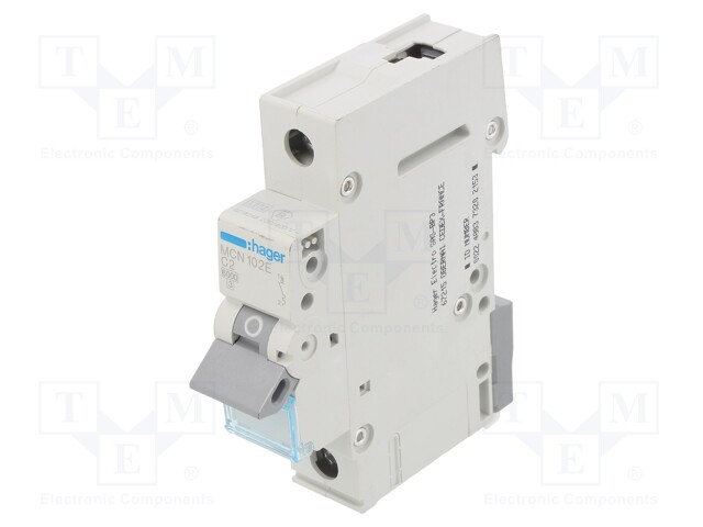 Circuit breaker; 230/400VAC; Inom: 2A; Poles: 1; DIN; Charact: C; 6kA