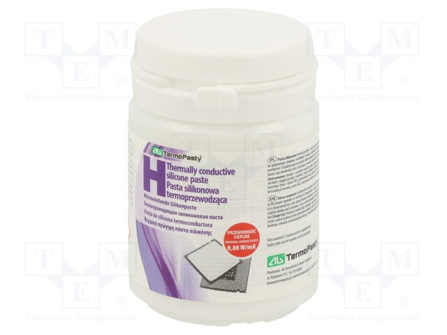 Heat transfer paste; white; silicon based; 100g