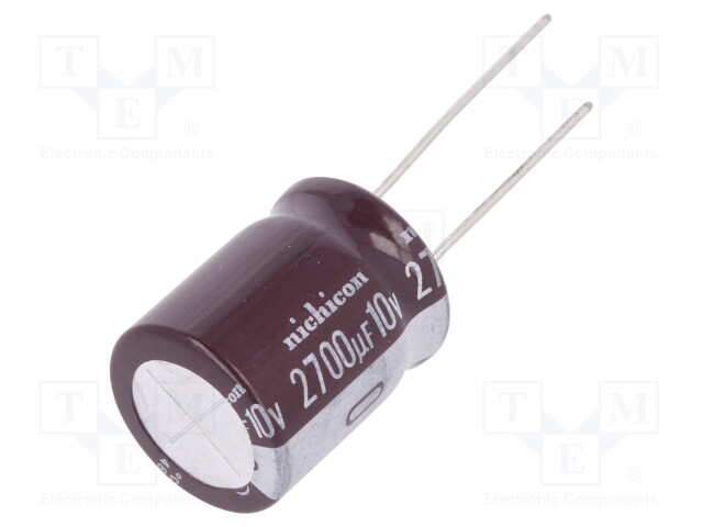 Capacitor: electrolytic; low impedance; THT; 2700uF; 10VDC; ±20%