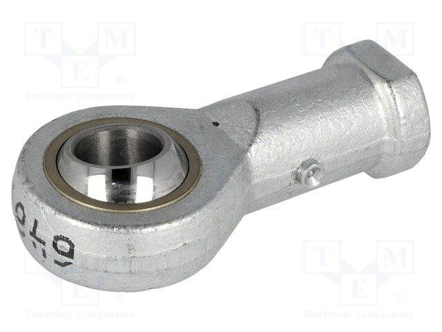 Ball joint; 18mm; Thread: M18; Mat: steel; Pitch: 1,5; Plating: zinc