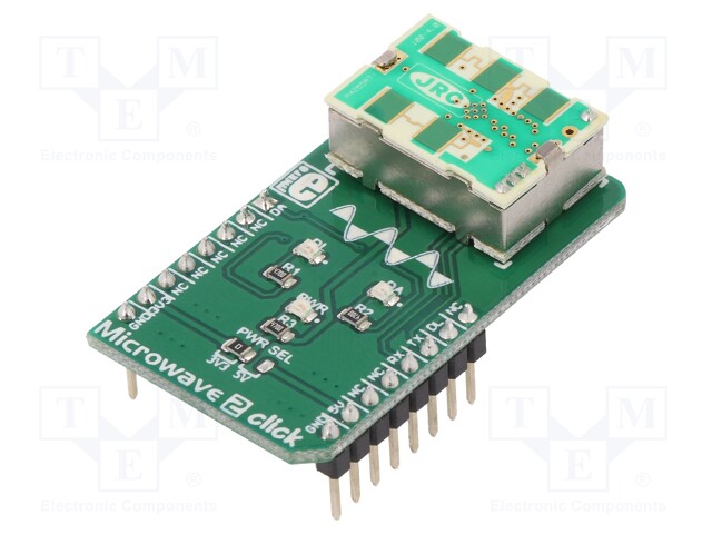 Click board; motion sensor; GPIO,UART; NJR4265RF2C1; 3.3/5VDC