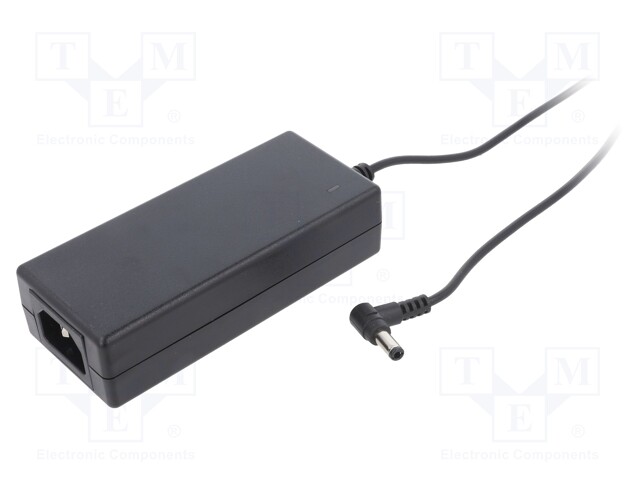 Power supply: switched-mode; 24VDC; 3A; Out: 5,5/2,1; 70W; desktop