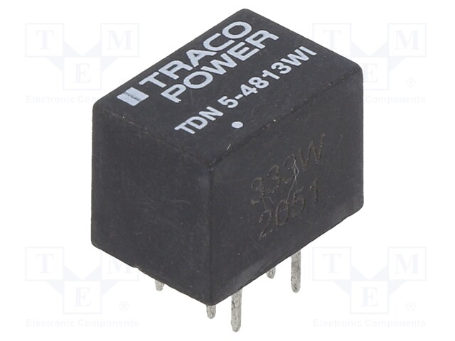 Converter: DC/DC; 5W; Uin: 18÷75V; Uout: 15VDC; Iout: 333mA; DIP; 2.7g