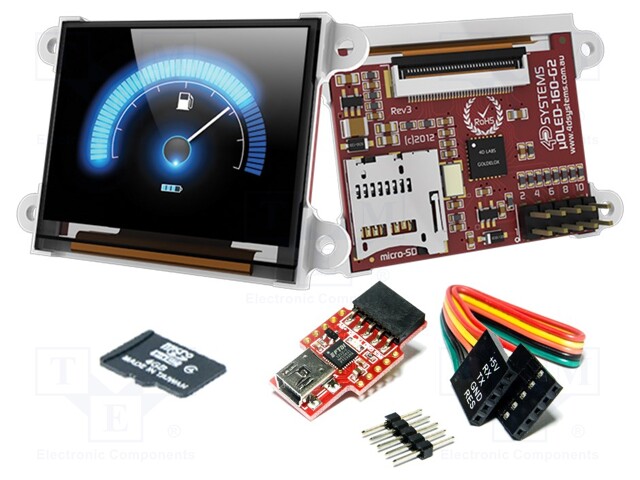 Dev.kit: with display; OLED; 1.7"; 160x128; Display: graphical