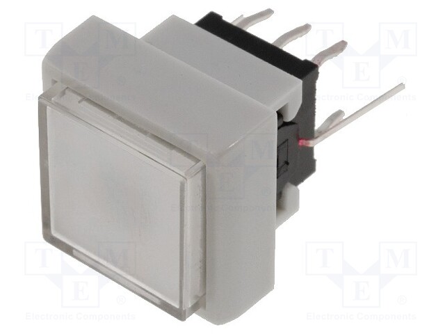 Switch: keypad; Pos: 2; DPDT; 0.1A/30VDC; white; Illumin: LED; 1.5N