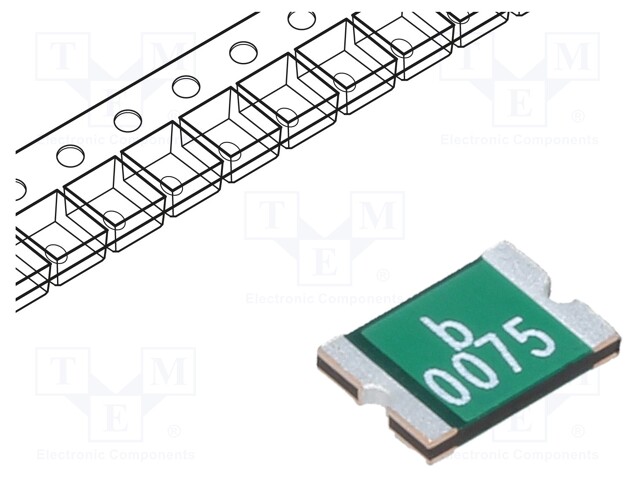 Fuse: PTC polymer; 750mA; Imax: 100A; Case: 1812; 0ZCG