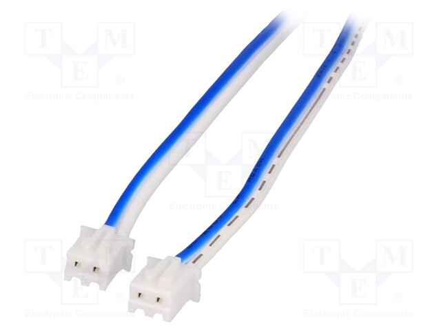 Cable; both sides,XHP-2; blue/white; 0.3m; Kind: UL1007; 22AWG