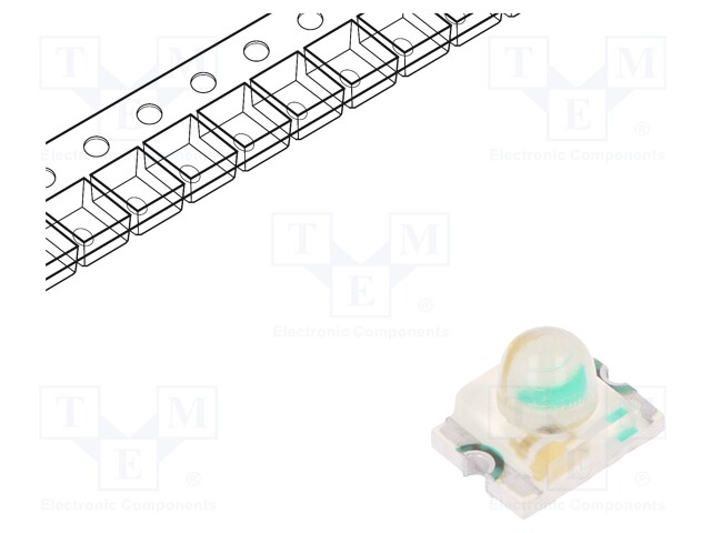 LED; SMD; 1209; orange; 1600÷2800mcd; 3.2x2.4x2.4mm; 20°; 2÷2.5V