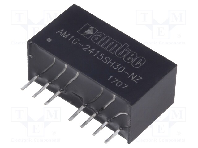 Converter: DC/DC; 1W; Uin: 18÷36V; 15VDC; Iout: 67mA; SIP8; 4.9g