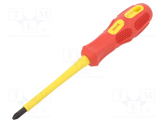 Screwdriver; insulated; Pozidriv®; PZ2; Blade length: 100mm