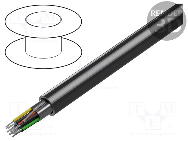 Wire; 5x2x24AWG; RS232; stranded; Cu; shielded,Al-PET foil; PVC