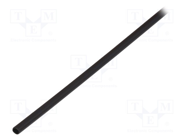 Heat shrink sleeve; thin walled,glued; 3: 1; 3mm; L: 1m; black